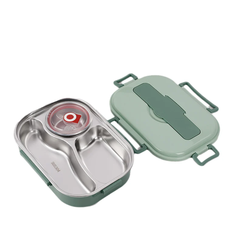 Thermal Lunch Box Stainless Steel Divided Bento Leakproof - Image 11