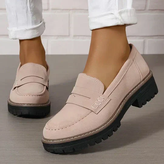 Thick Platform Moccasins for Women with 4.5 cm Padded Sole, Slip-On Design, Comfortable and Supportive Moccasin Slippers - Image 12