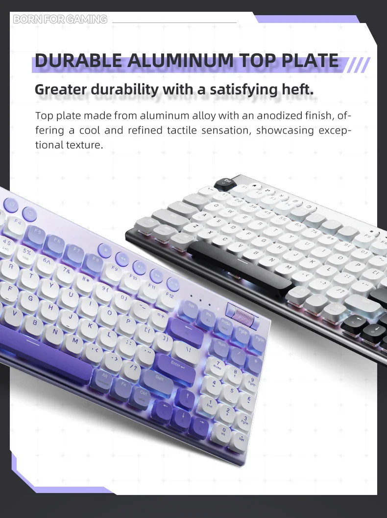Wireless Low Profile Mechanical Keyboard 98 Keys PBT - Image 14