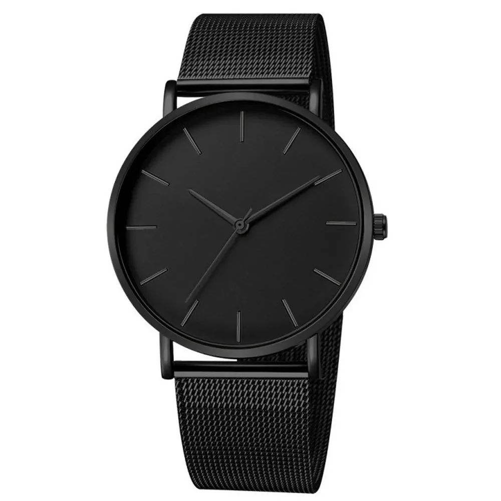 Timeless men's wristwatch – minimalist design, quartz movement, for all occasions