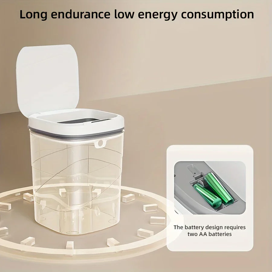 Touchless Sensor Trash Can Battery Powered Hygienic Home - Image 10
