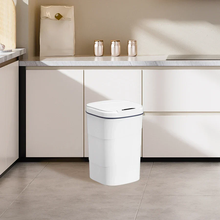 Touchless Sensor Trash Can Battery Powered Hygienic Home - Image 12