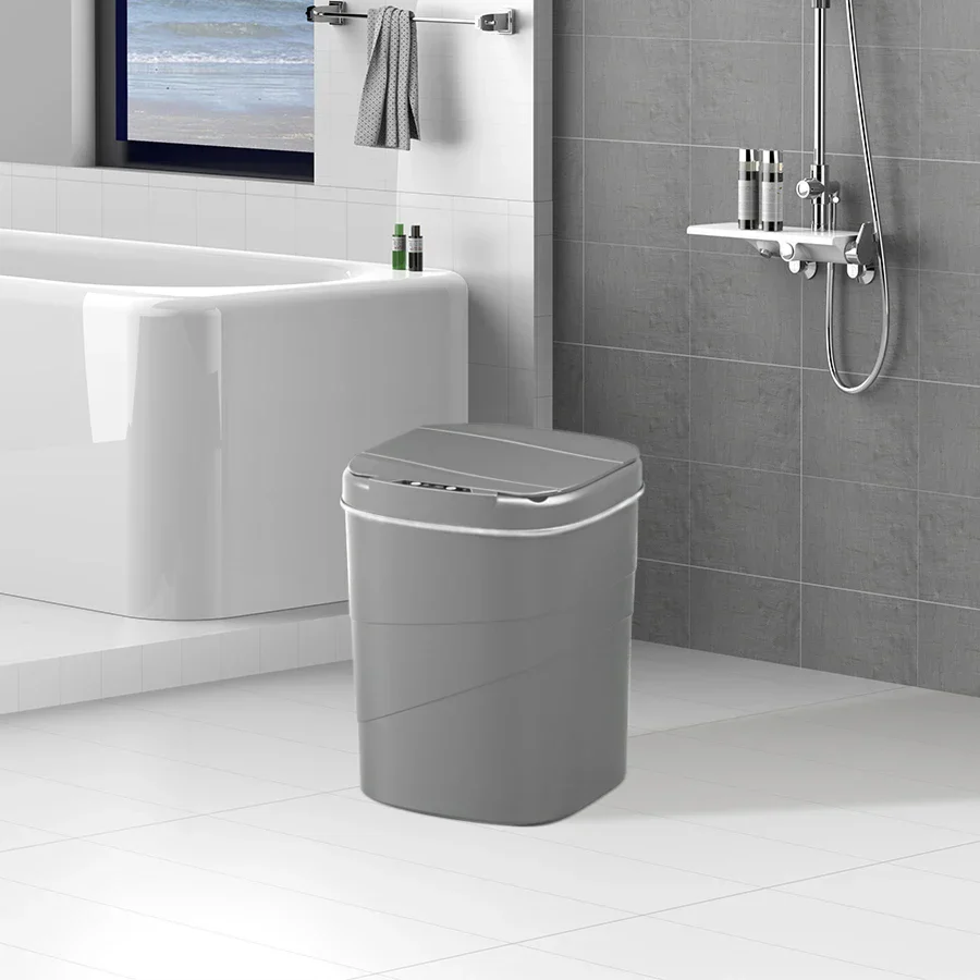 Touchless Sensor Trash Can Battery Powered Hygienic Home - Image 13