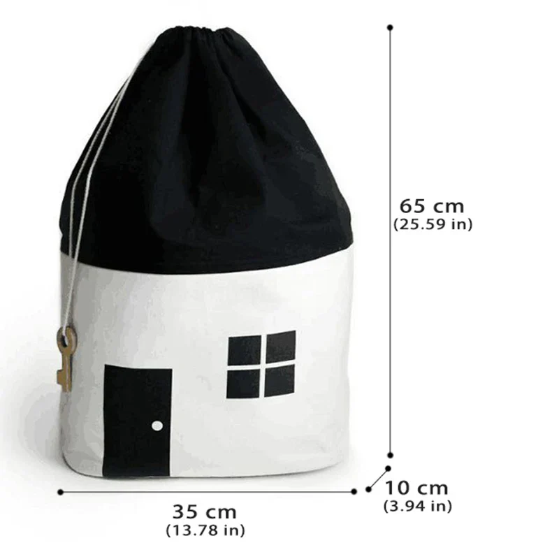 Toy Storage Bag Kids Drawstring Organizer Storage Container Back To School 2025 Portable Clean Up Solution - Image 7