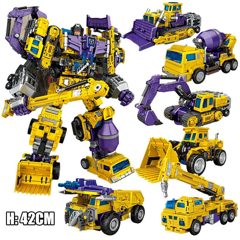 Transformation Robot Action Figure - Kids Deformation Toy, Movie-Inspired Design Giant 6-in-1 Devastator - Image 6