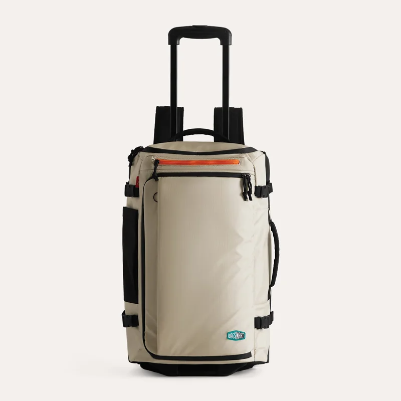 Travel Backpack 43L Smooth PU Wheels Rolling Luggage Backpack Winter Holiday Travel 2025 Large Capacity Organized - Image 10