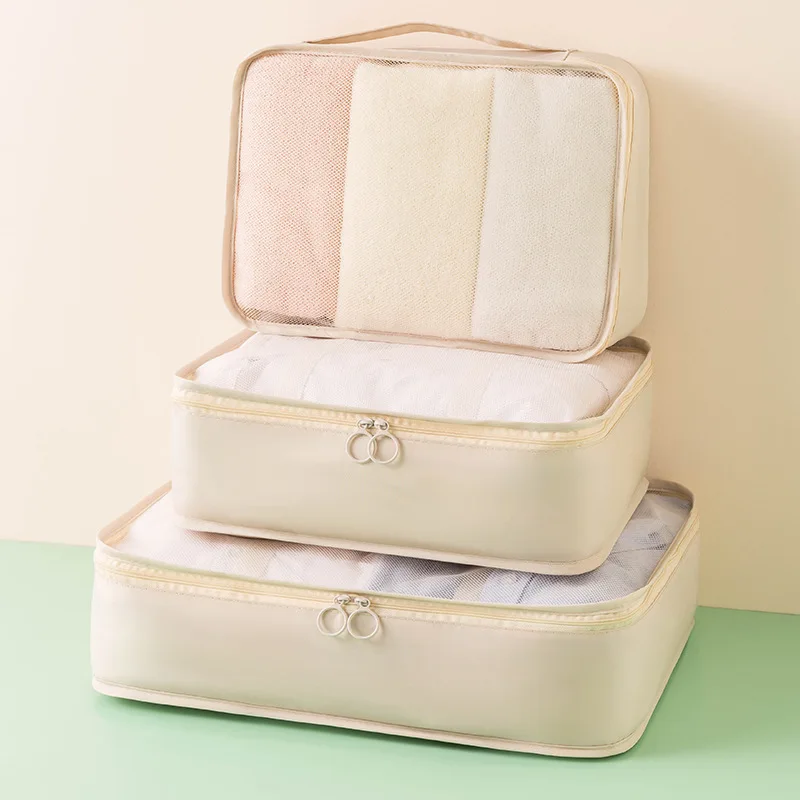 Travel Storage Bag Set - Large Capacity Luggage Organizer for Clothes and Shoes Packing - Image 3
