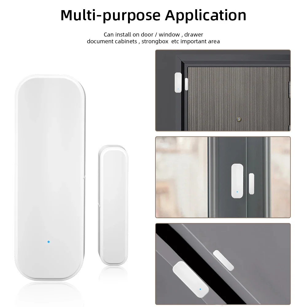 Tuya WiFi Zigbee Window Door Sensor Smart Home Security Alarm - Image 5