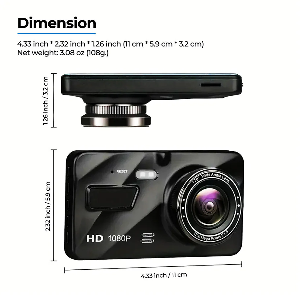 UHD Dual Dash Cam With Night Vision And Parking Monitor - Image 8