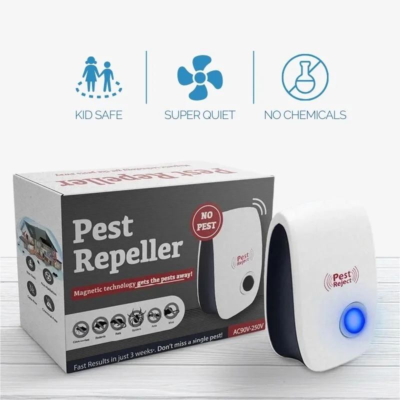 Ultrasonic Fly Repeller Silent Indoor Pest Control Safe - Image 3