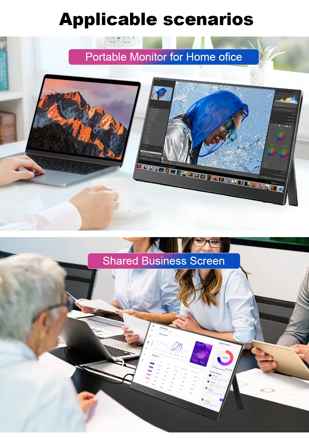 Portable 15.6 Inch FHD IPS Gaming Monitor 3ms Speaker - Image 14