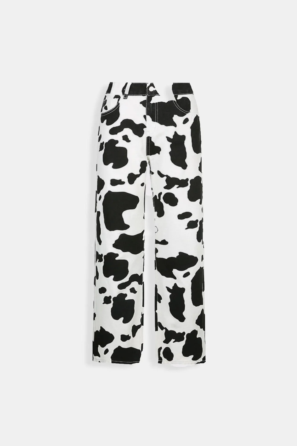 Unique Cow Print Denim Jeans for Women, Comfortable High-Quality Casual Fit, Available in Skinny, Relaxed, and Straight Leg Styles - Image 7