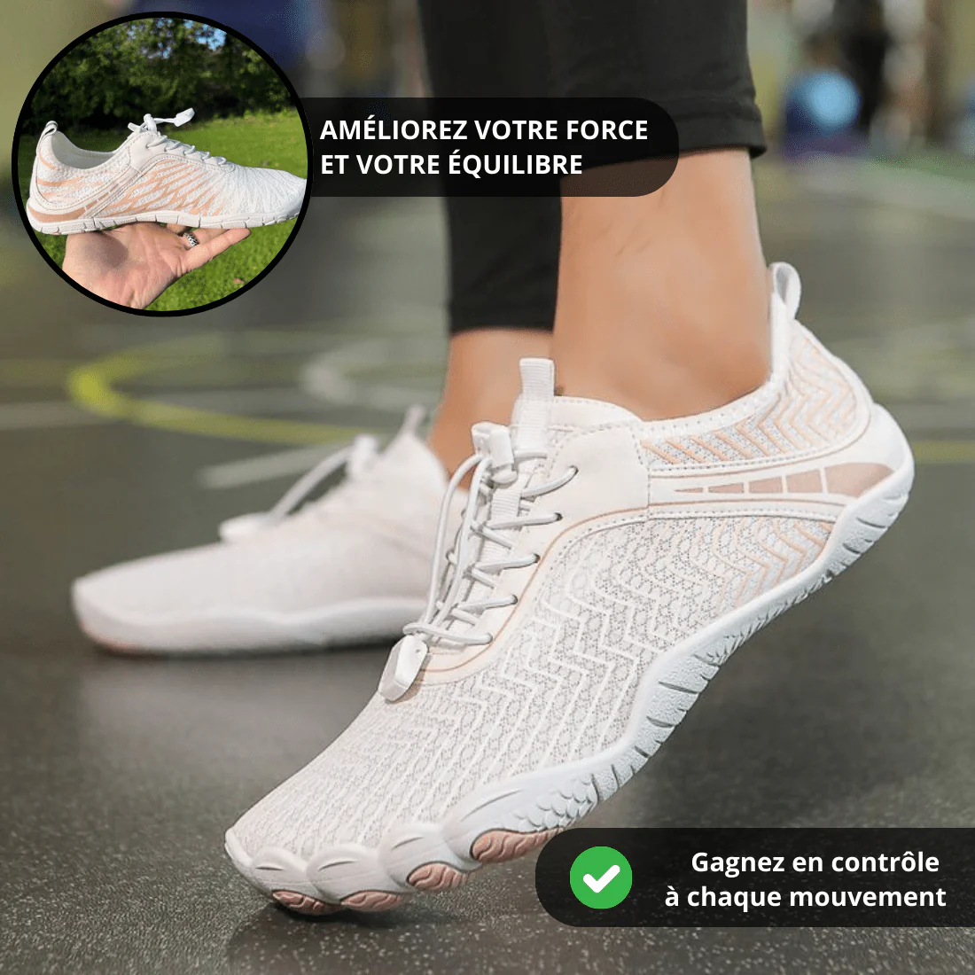Unisex Barefoot Shoes for Men and Women, Flexible Lightweight Minimalist Design with Breathable Mesh and Non-Slip Sole - Image 3