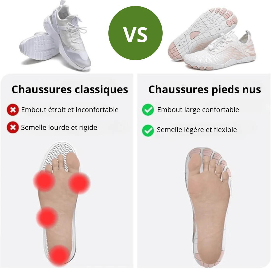 Unisex Barefoot Shoes for Men and Women, Flexible Lightweight Minimalist Design with Breathable Mesh and Non-Slip Sole - Image 4