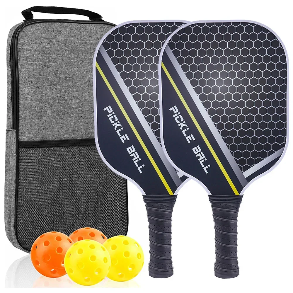 USAPA Approved Pickleball Paddle Set of 2 with 4 Balls and Carrying Bag - Lightweight Fiberglass Rackets for Indoor and Outdoor Play - Image 20