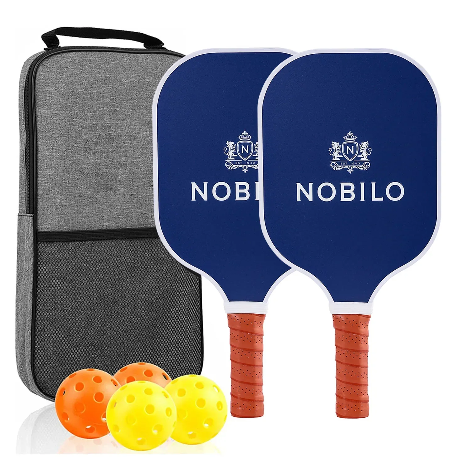 USAPA Approved Pickleball Paddle Set of 2 with 4 Balls and Carrying Bag - Lightweight Fiberglass Rackets for Indoor and Outdoor Play - Image 23