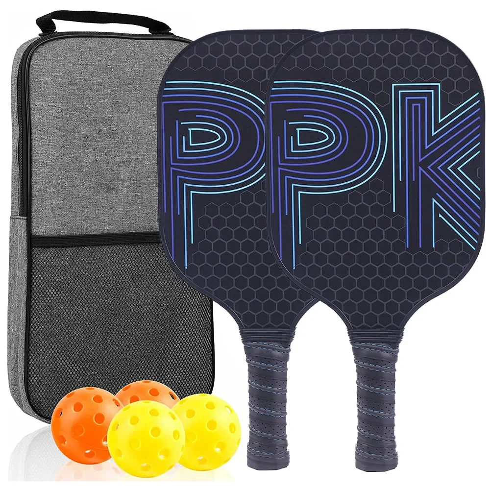 USAPA Approved Pickleball Paddle Set of 2 with 4 Balls and Carrying Bag - Lightweight Fiberglass Rackets for Indoor and Outdoor Play - Image 27