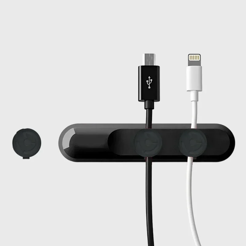 USB Cable Organizer Silicone Cord Clip Desktop Holder