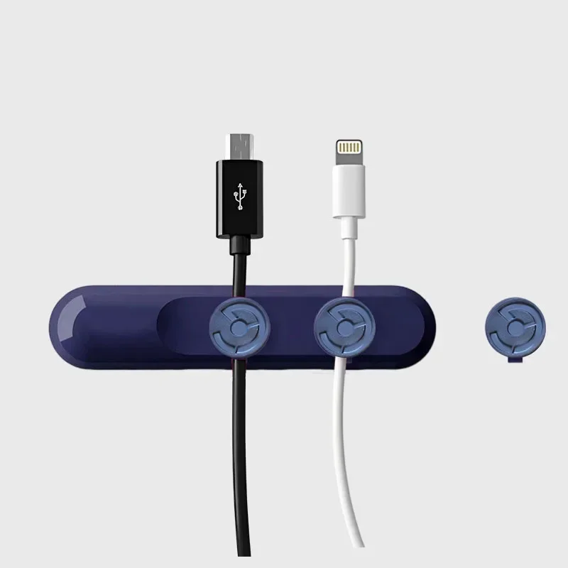 USB Cable Organizer Silicone Cord Clip Desktop Holder - Image 13