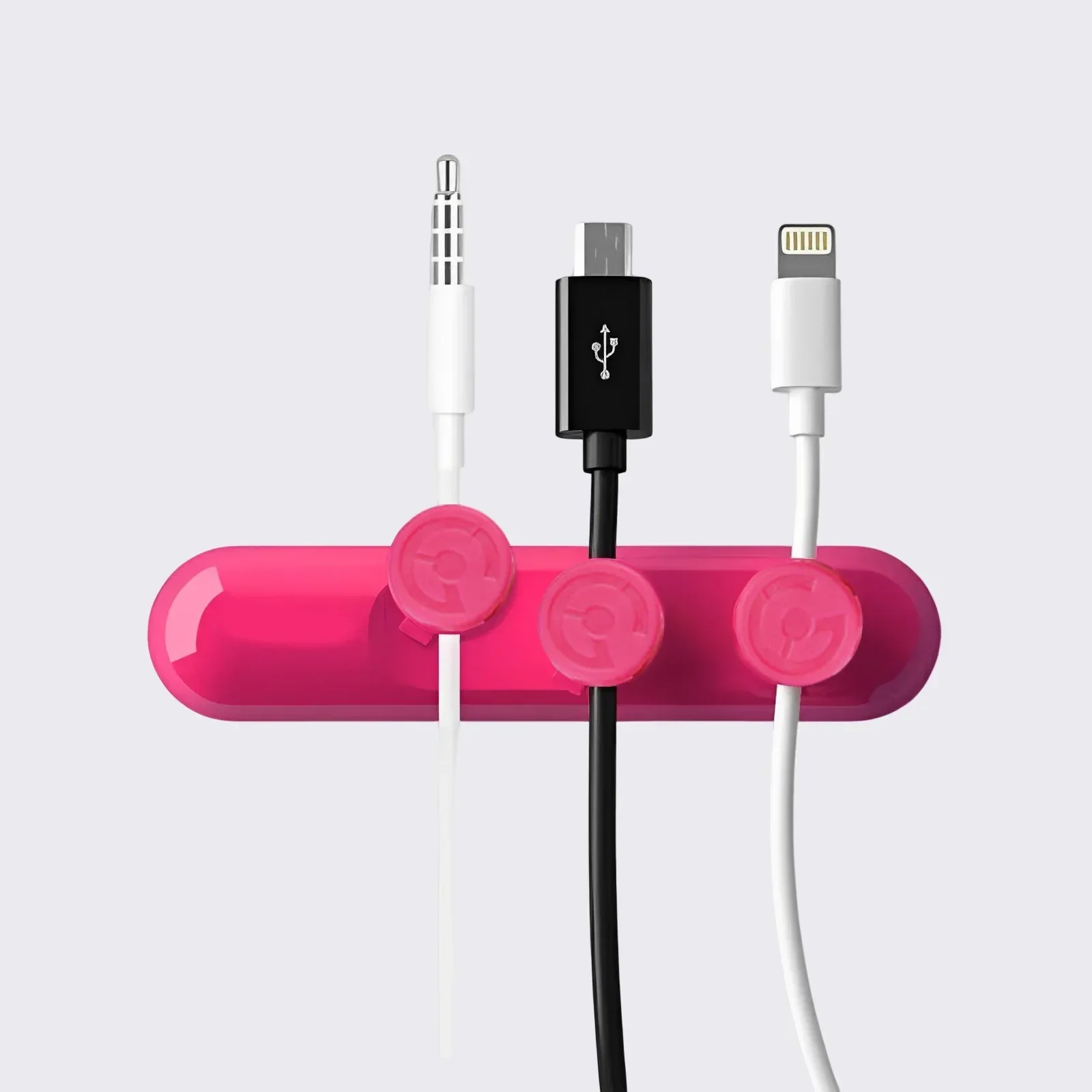 USB Cable Organizer Silicone Cord Clip Desktop Holder - Image 16