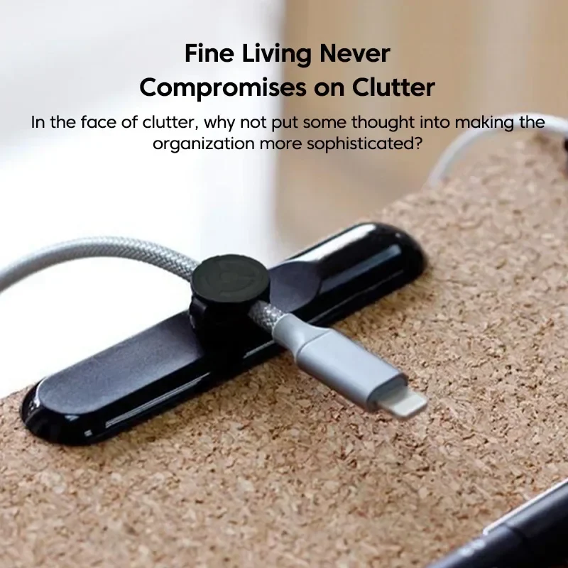 USB Cable Organizer Silicone Cord Clip Desktop Holder - Image 5