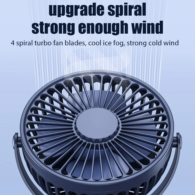 USB Rechargeable Clip-On Desk Fan - Portable Mini Fan for Dorm, Adjustable 360 Degree Rotation, Quiet Operation - Image 5