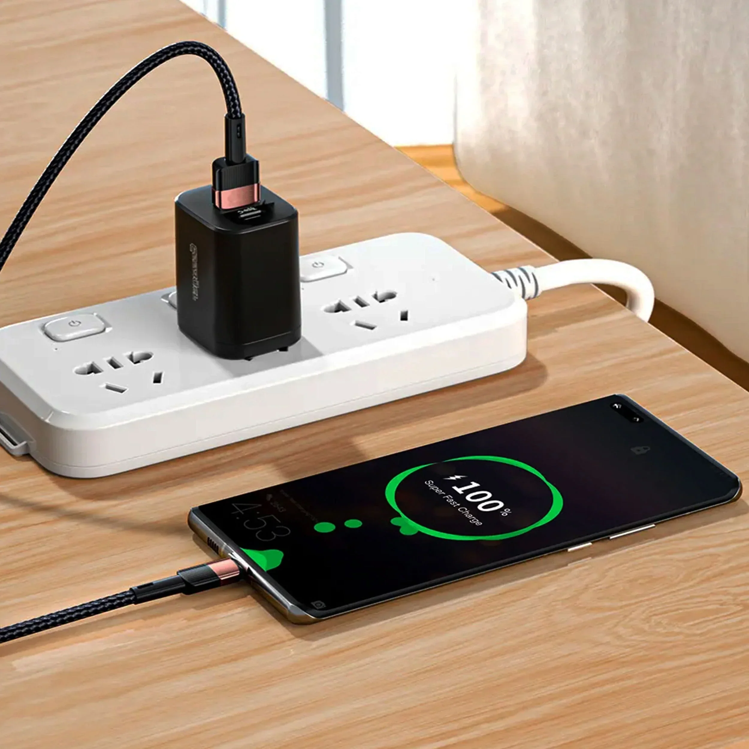 USB Type A To C Cable 10ft Braided Fast High Speed Charging - Image 2