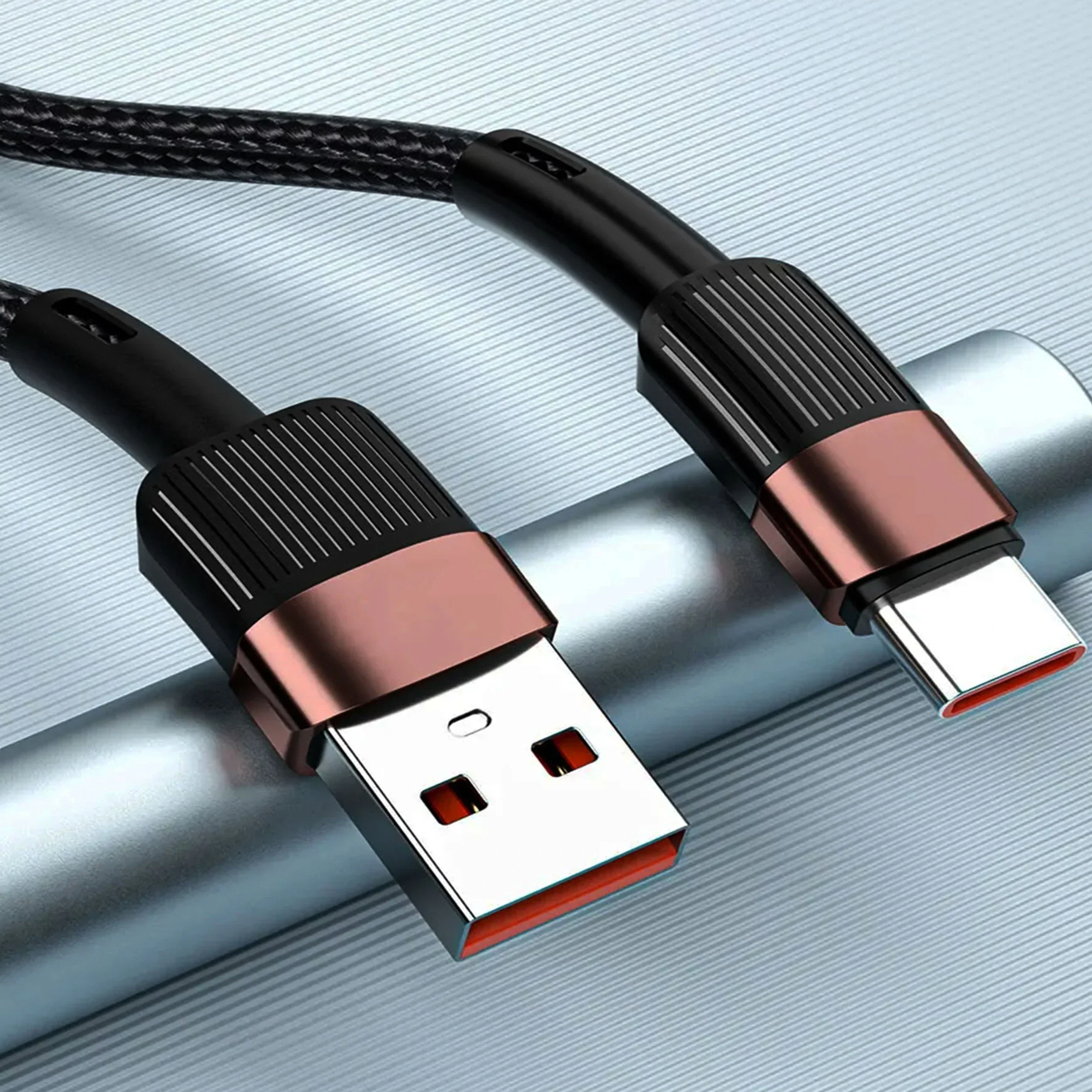 USB Type A To C Cable 10ft Braided Fast High Speed Charging - Image 4