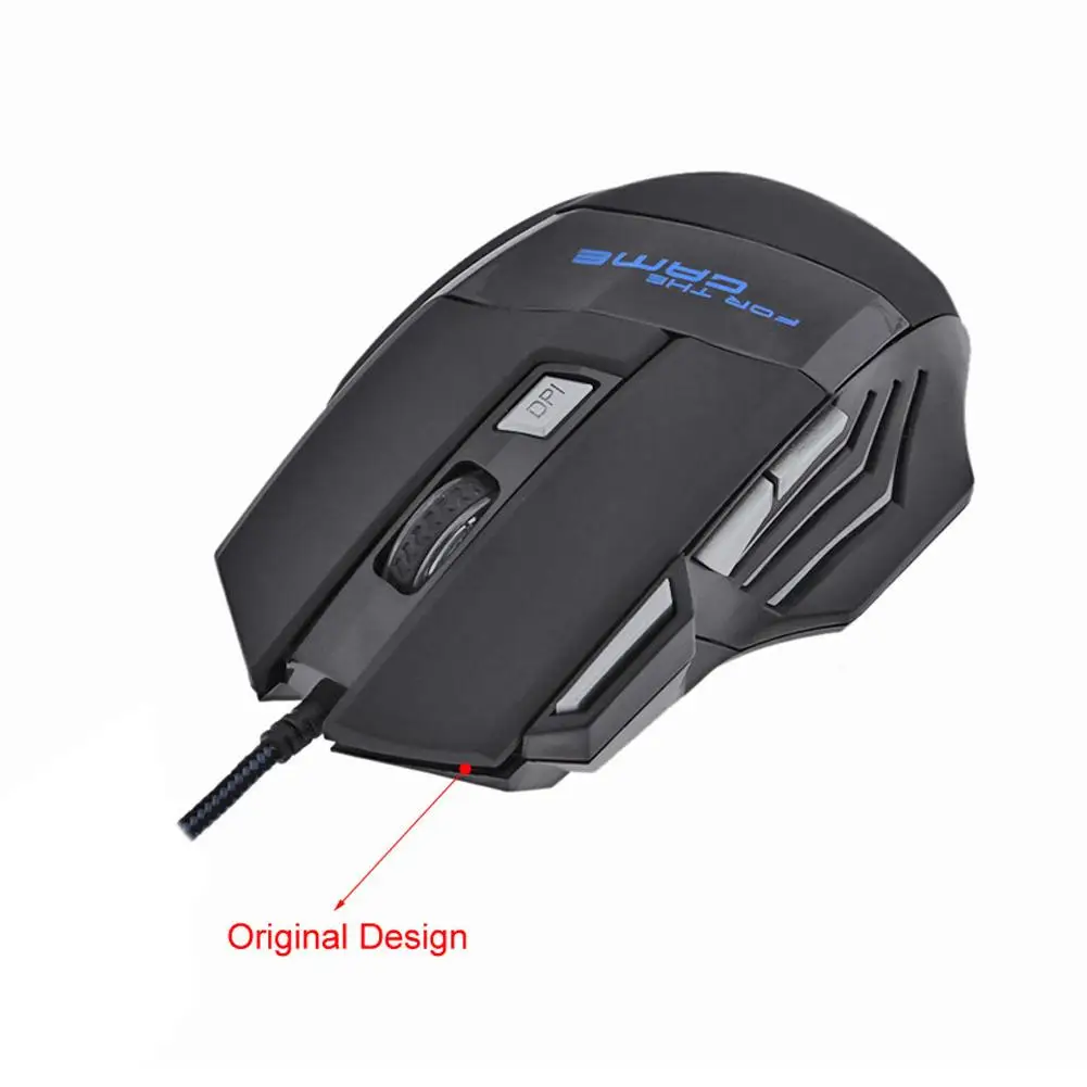 Usb Wired Gaming Mouse 7 Button Backlit Ergonomic Comfort - Image 4