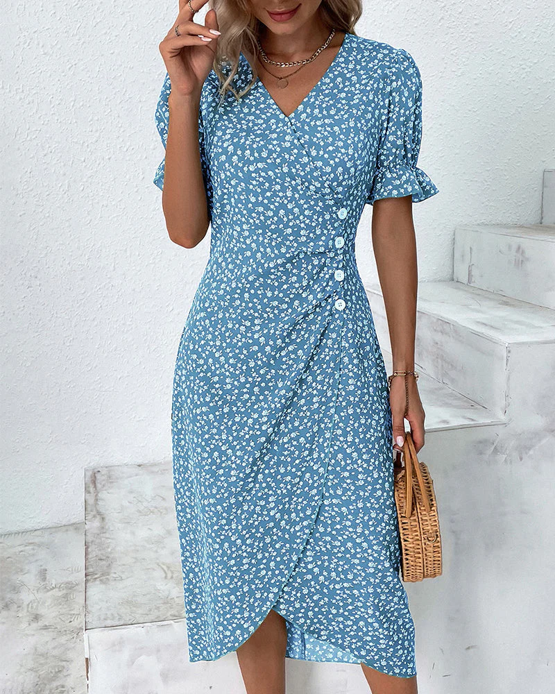 V-Neck Midi Dress for Women in White, Soft and Comfortable Summer Dress for Effortless Elegance and Versatile Style - Image 8