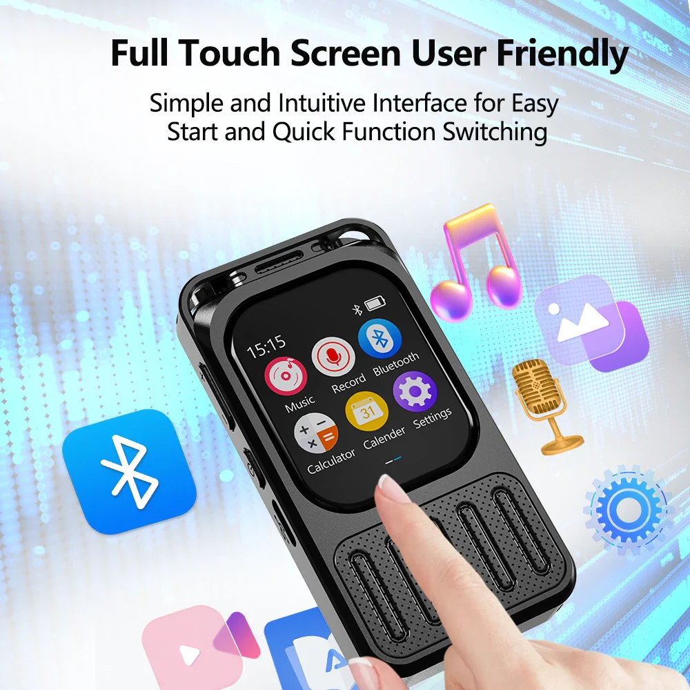 AI Voice Recorder Bluetooth Touchscreen 79H Battery 1200mAh - Image 4
