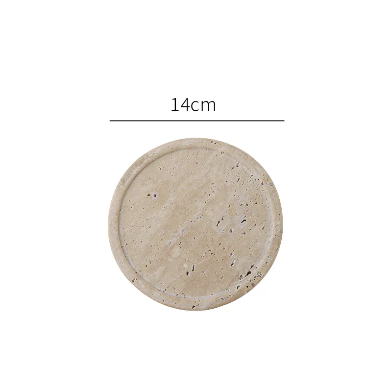 Vanity Tray Travertine Stone Minimalist Marble Style Tray Beige Organizer Fall 2025 Coffee Table Decor Gift - Image 10