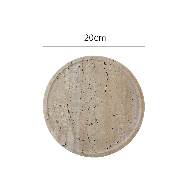Vanity Tray Travertine Stone Minimalist Marble Style Tray Beige Organizer Fall 2025 Coffee Table Decor Gift - Image 9