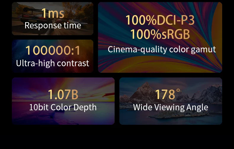 OLED 13.3 Portable Monitor Metal Frame Travel Display - Image 10