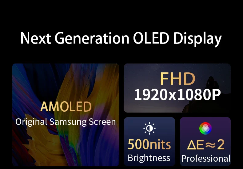 OLED 13.3 Portable Monitor Metal Frame Travel Display - Image 9
