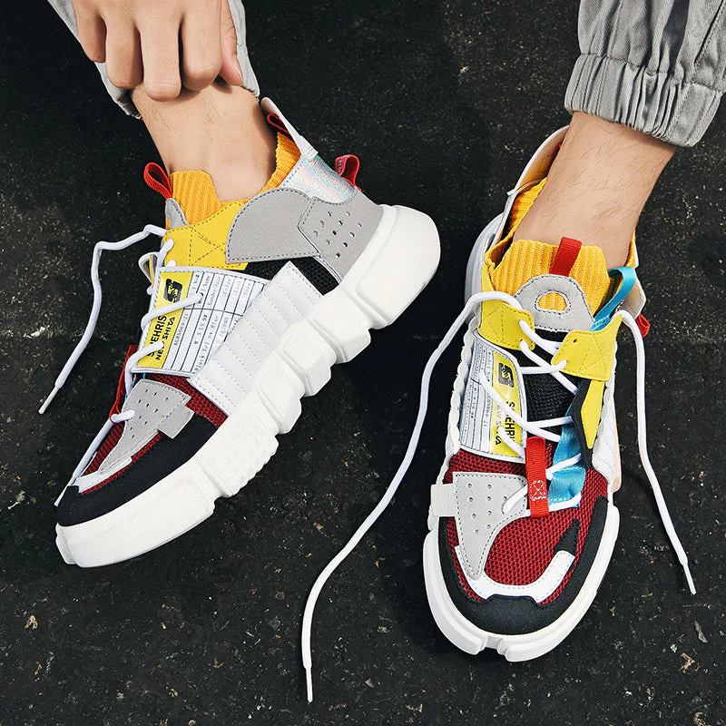 Versatile men’s skater sneakers – streetwear style, breathable material, for everyday wear - Image 2