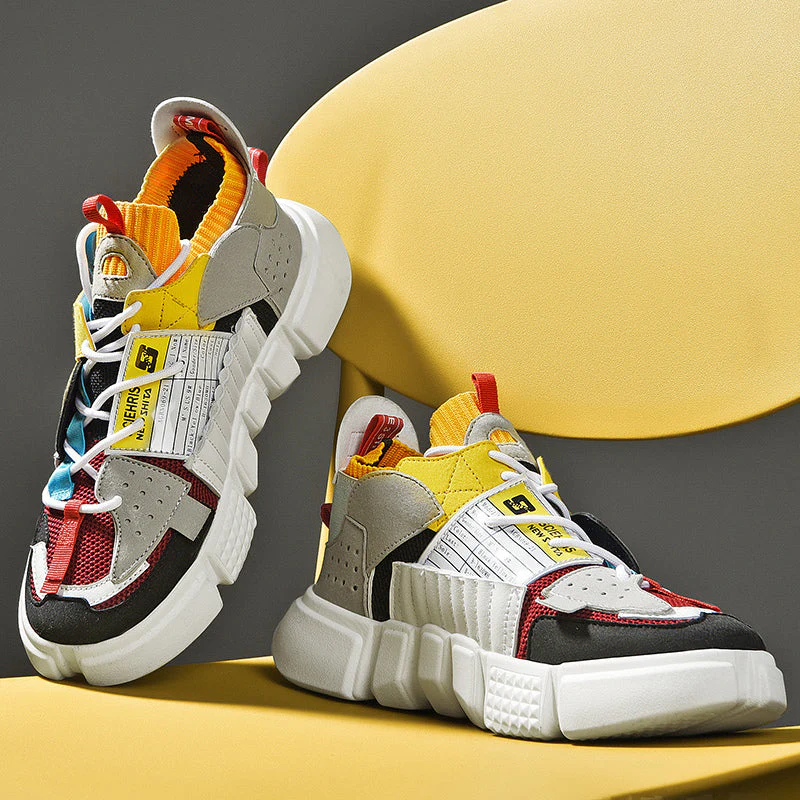 Versatile men’s skater sneakers – streetwear style, breathable material, for everyday wear - Image 4