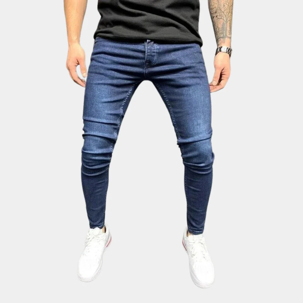 Versatile men's skinny jeans – classic fit, high-quality cotton, for summer - Image 2