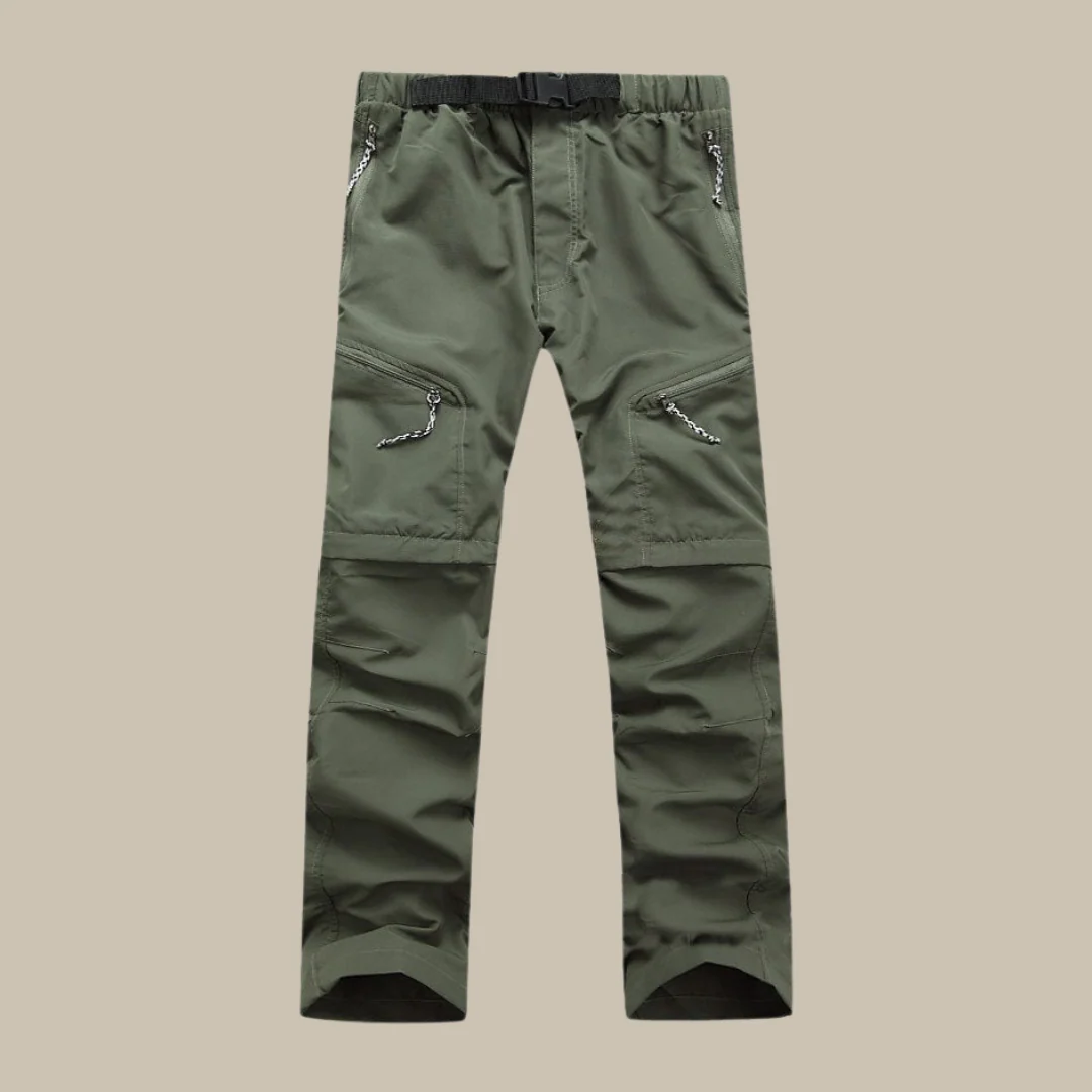 Versatile men's zip-off pants – breathable fabric, for outdoor adventures - Image 3