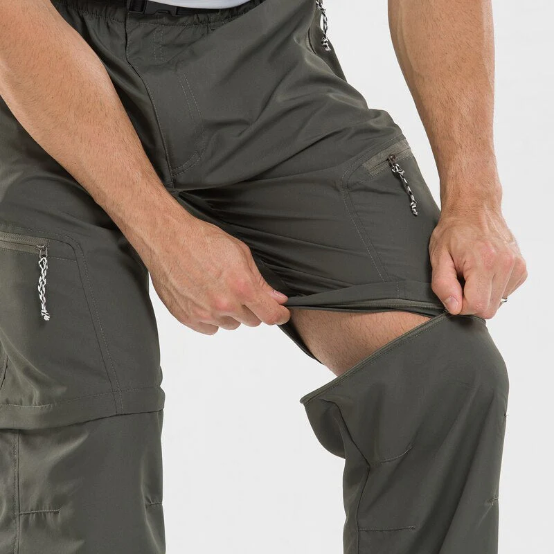 Versatile men's zip-off pants – breathable fabric, for outdoor adventures - Image 4