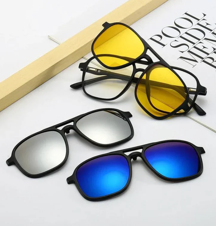 Versatile unisex sunglasses – 6-in-1 design, UV400 protection, for all occasions - Image 5