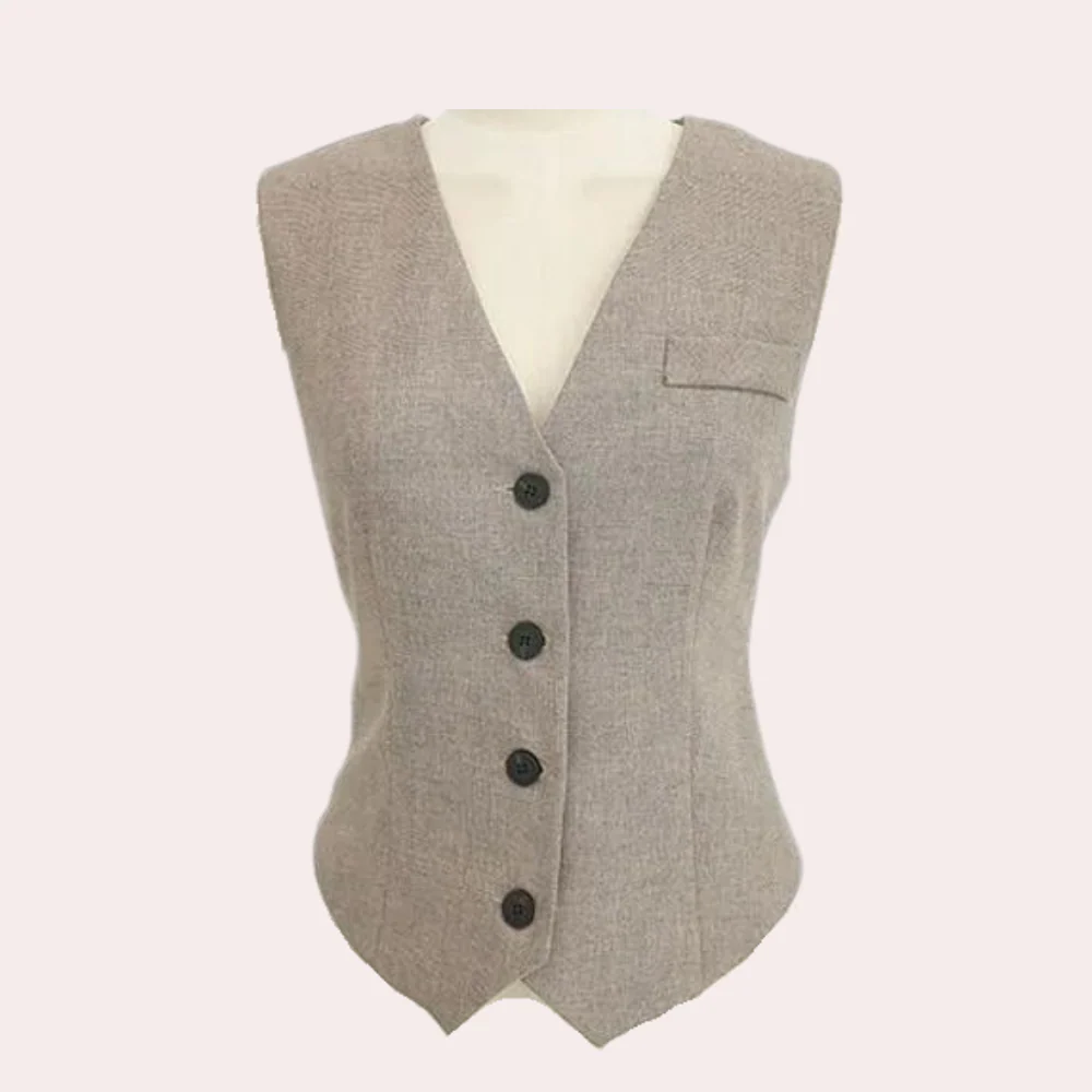 Versatile women's 3-piece suit set – tailored blazer, vest, trousers, for business and evening events - Image 5