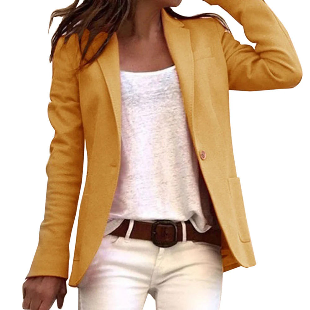 Versatile women's black blazer – long-sleeve tailored design, premium fabric, for office and formal occasions - Image 4