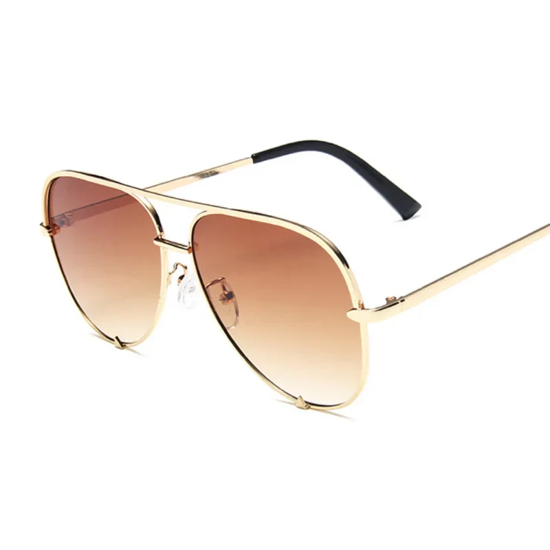 Vintage Aviation Sunglasses for Women - Designer Retro Shades, Gradient Mirror Fashion - Image 6