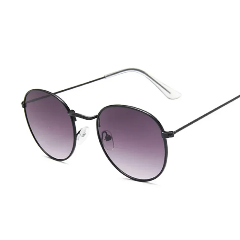 Vintage Small Round Sunglasses for Women - Classic Retro Mirror Fashion Shades Lunette De Soleil - Image 3