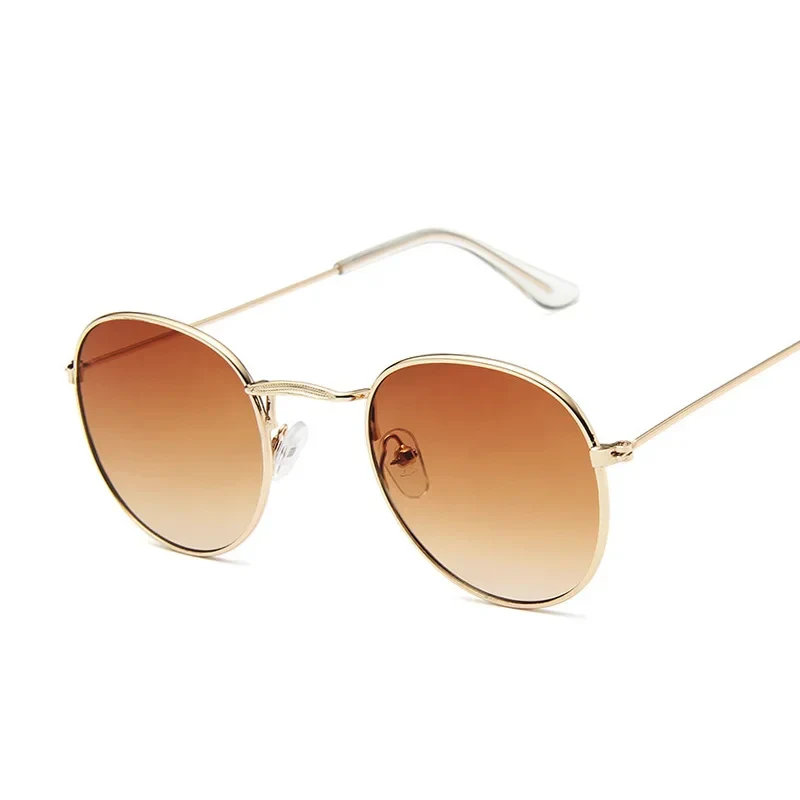 Vintage Small Round Sunglasses for Women - Classic Retro Mirror Fashion Shades Lunette De Soleil - Image 5