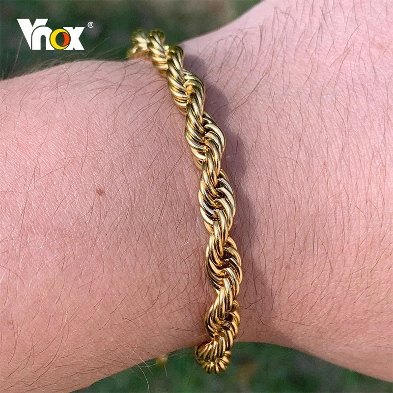 Stainless Steel Rope Chain Bracelet Twisted Singapore - Image 2