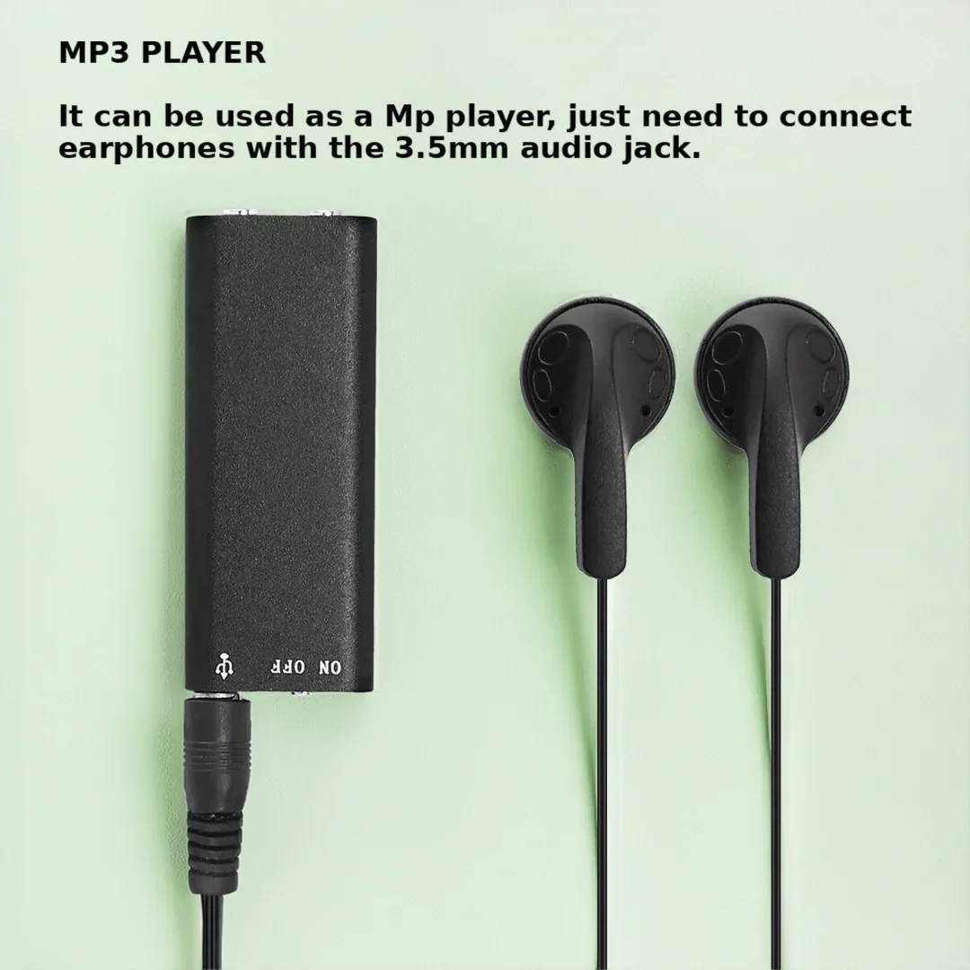 Voice Activated Recorder - Mini Hidden Dictation Device With 32GB Storage And Long Battery Life For Meetings Fall 2025 - Image 4
