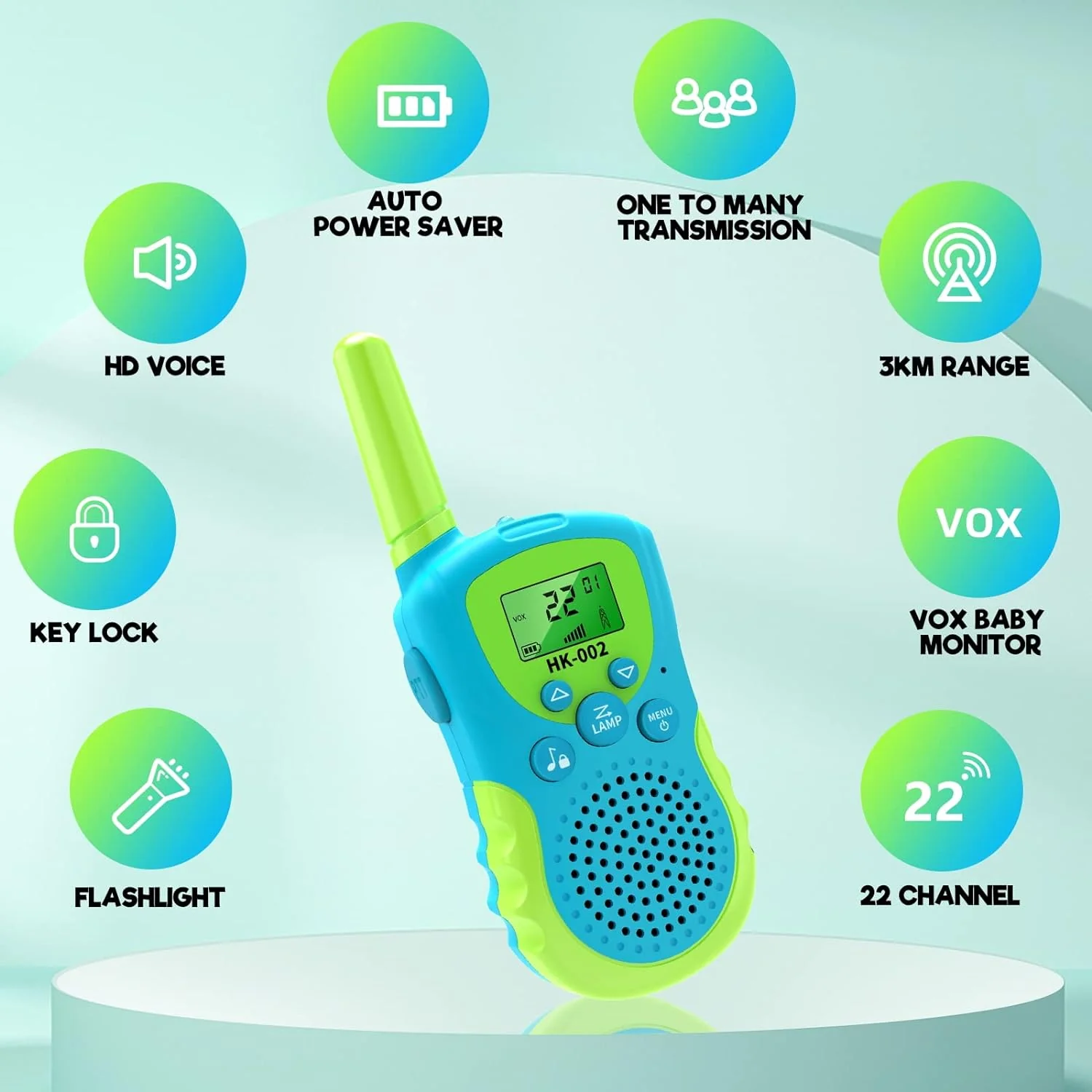 Walkie Talkie Set 3-Pieces - Clear Sound, Long Range, Perfect for Ages 3-12 Adventures - Image 10