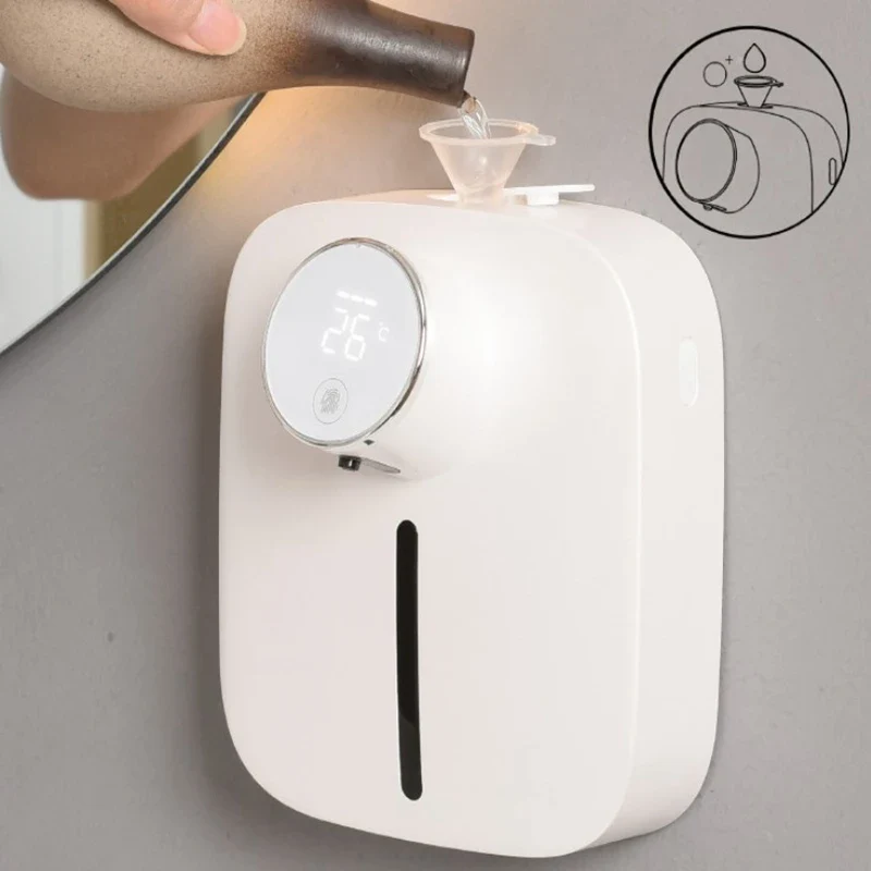 Wall-mounted Automatic Soap Dispenser with Infrared Sensor Touchless Foam USB Rechargeable - Image 5